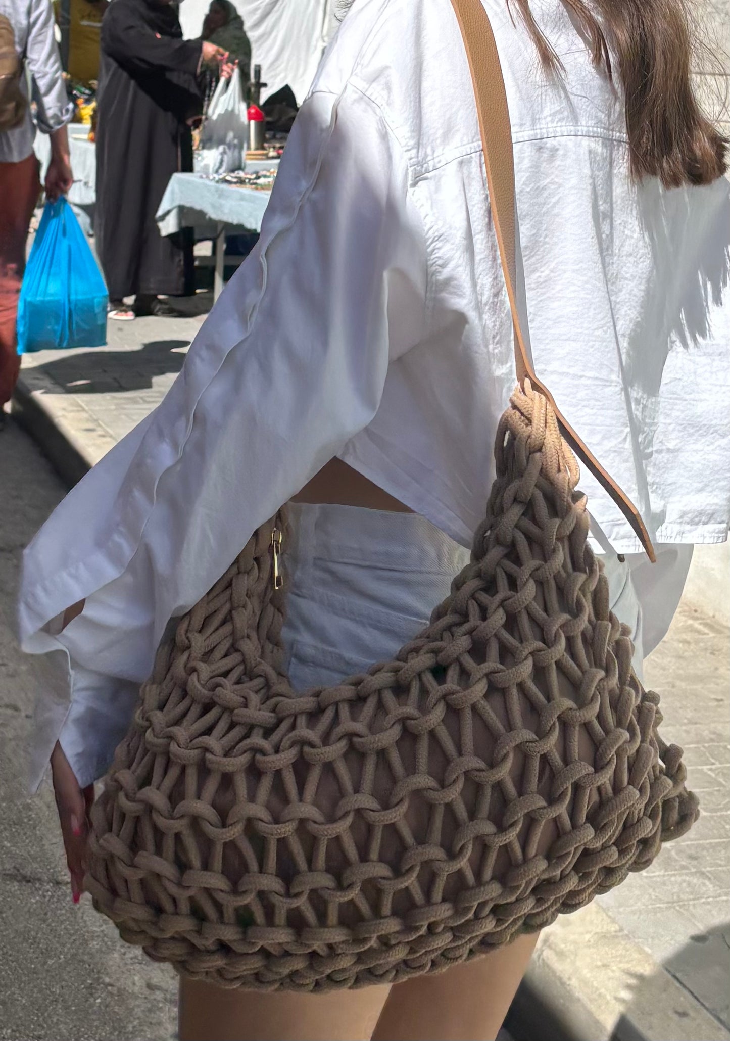 BORSA A SPALLA SANTORINI