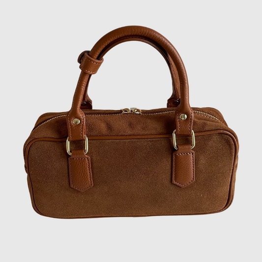 BAULETTO A MANO AURY IN CAMOSCIO CON TRACOLLA