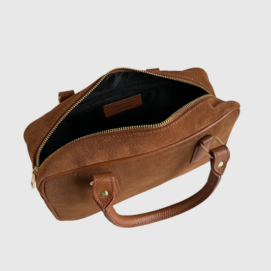 BAULETTO A MANO AURY IN CAMOSCIO CON TRACOLLA