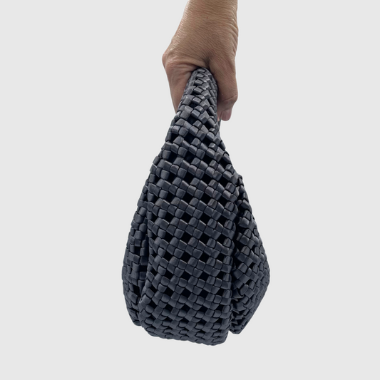 BORSA A MANO MARINA IN PELLE E MICRO FIBRA