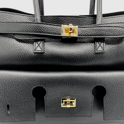 BORSA A SPALLA LAURA IN PELLE CON TRACOLLA