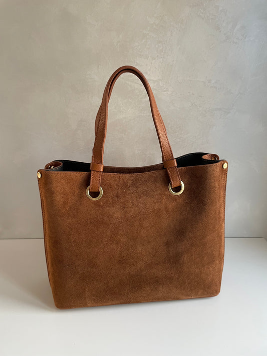 BORSA A SPALLA CARLA IN CAMOSCIO