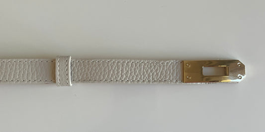 CINTURA IN PELLE CON CHIUSURA A LUCCHETTO