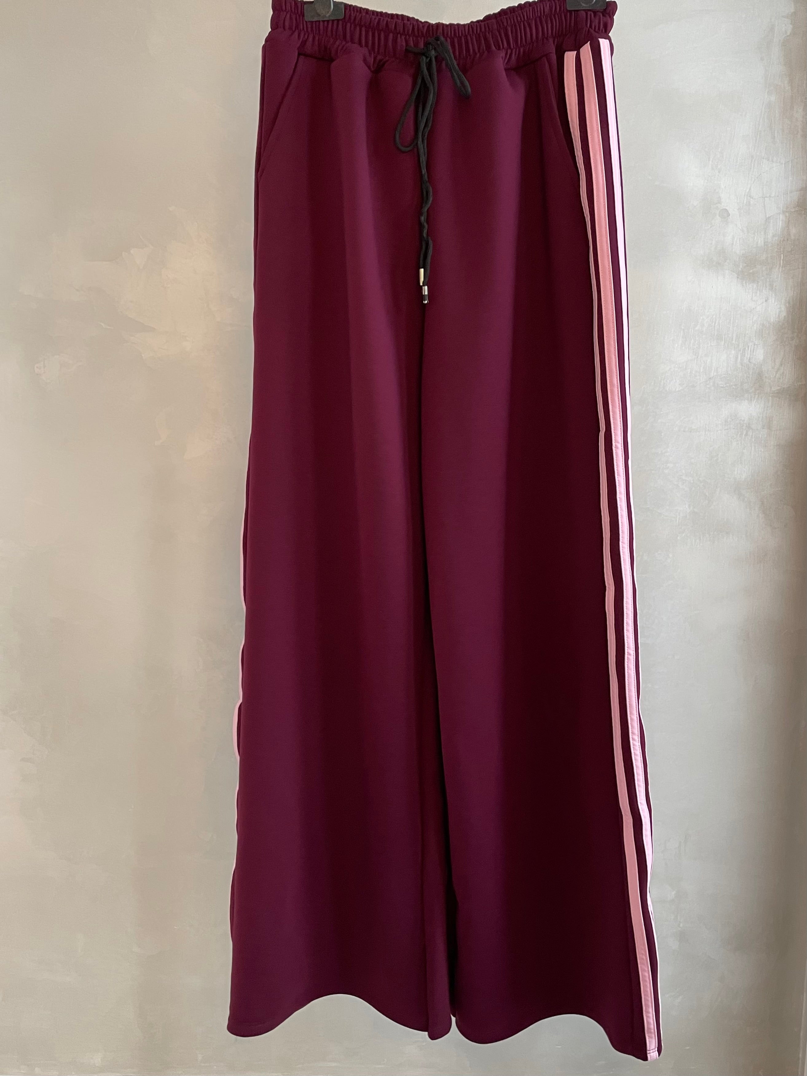 PANTALONE AURY TUTA BORDEAUX/ROSA