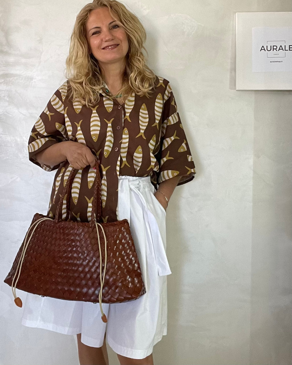 BORSA A SPALLA GINEVRA CUOIO