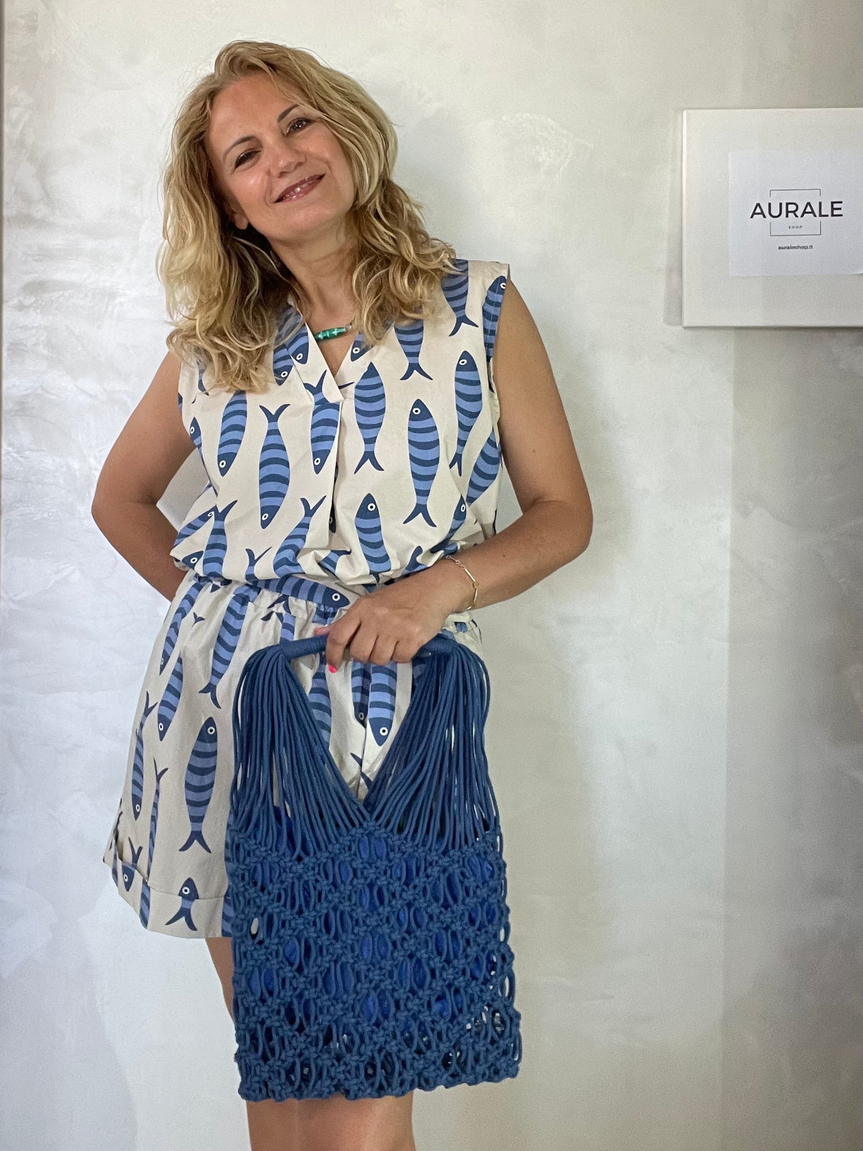 SHORTS SARDINE BLU