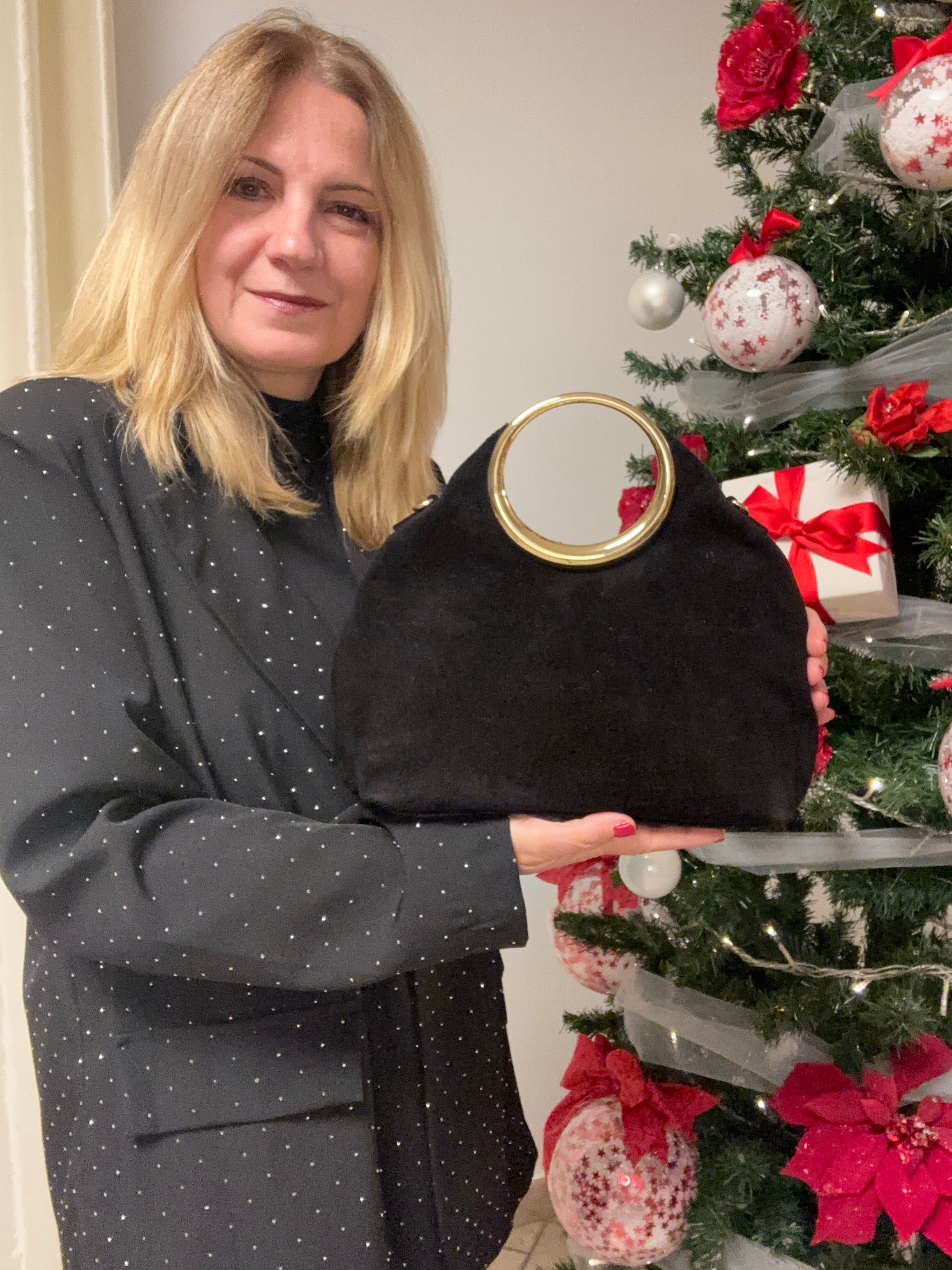 GIACCA E PANTALONE STRASS