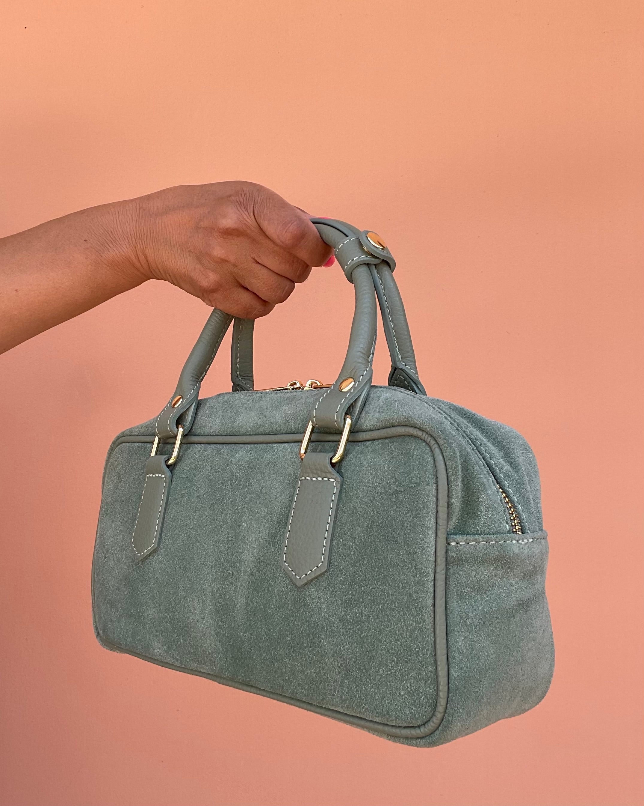 BORSA A MANO MIRTA VERDE