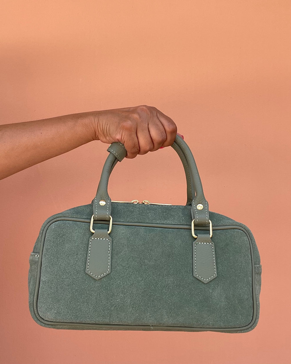 BORSA A MANO MIRTA VERDE