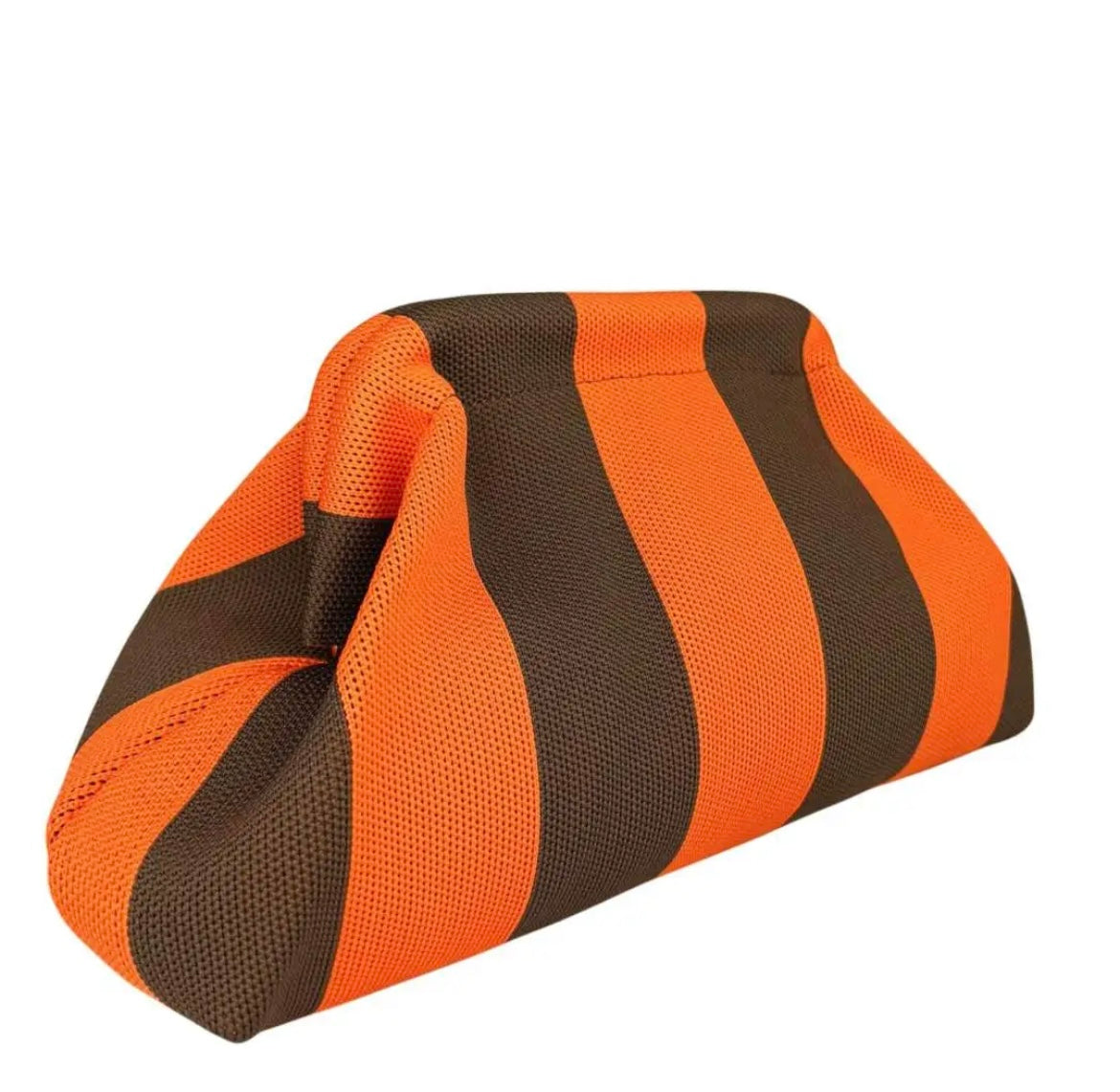 POCHETTE RIGHE ARANCIO MORO