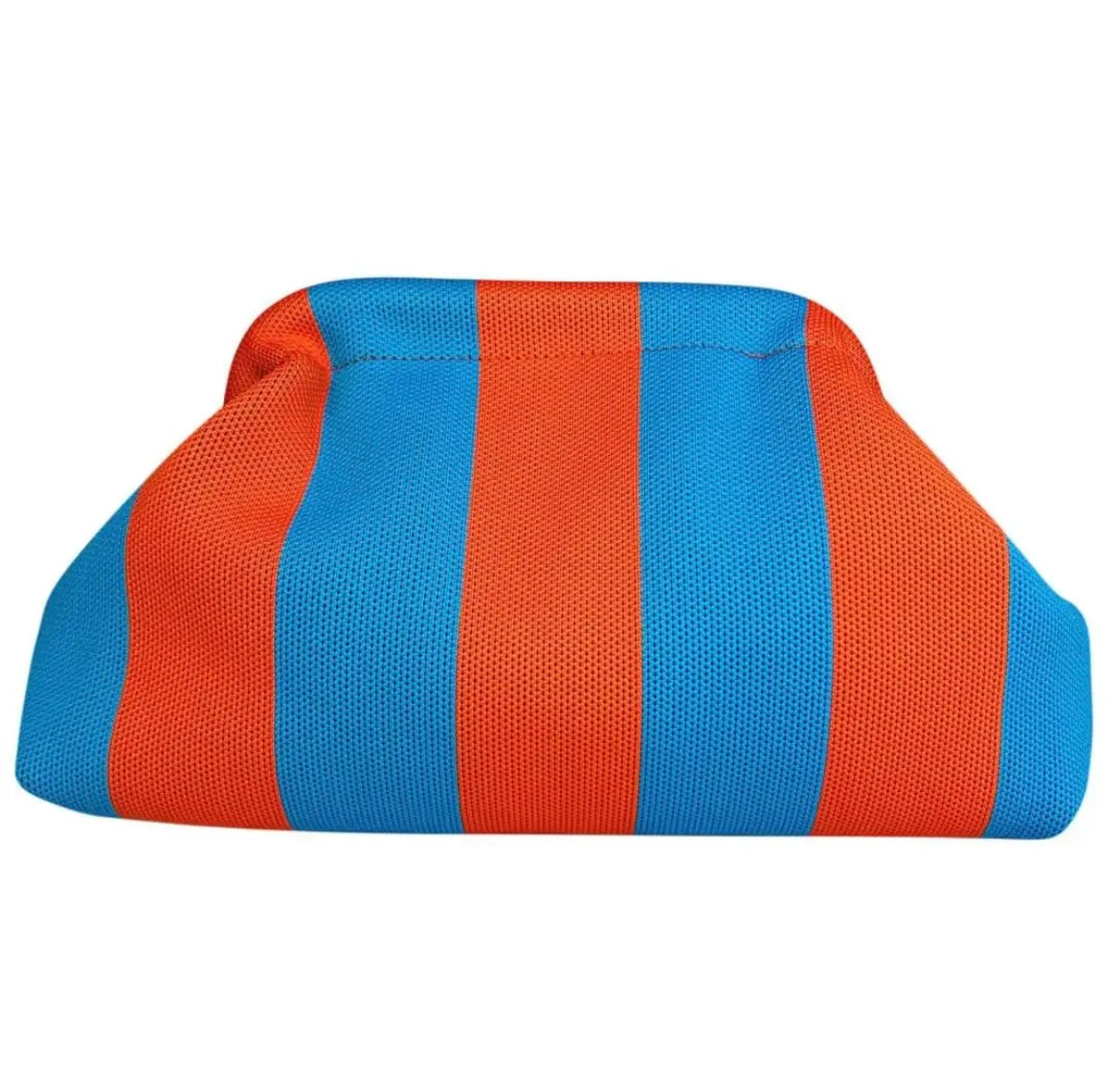 POCHETTE RIGHE AZZURRO PAPAYA
