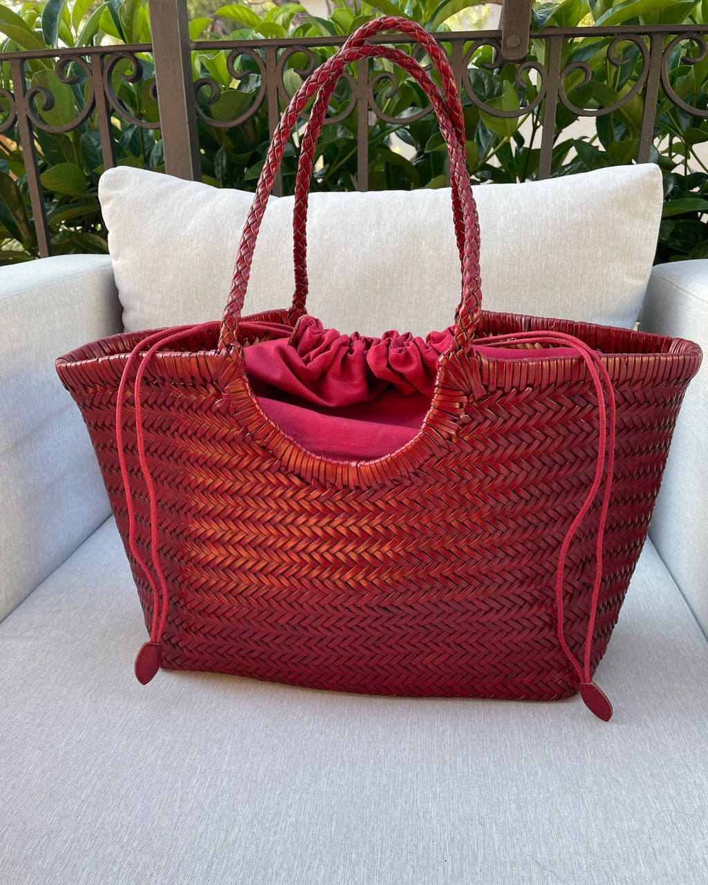 BORSA PENELOPE ROSSO RUBINO
