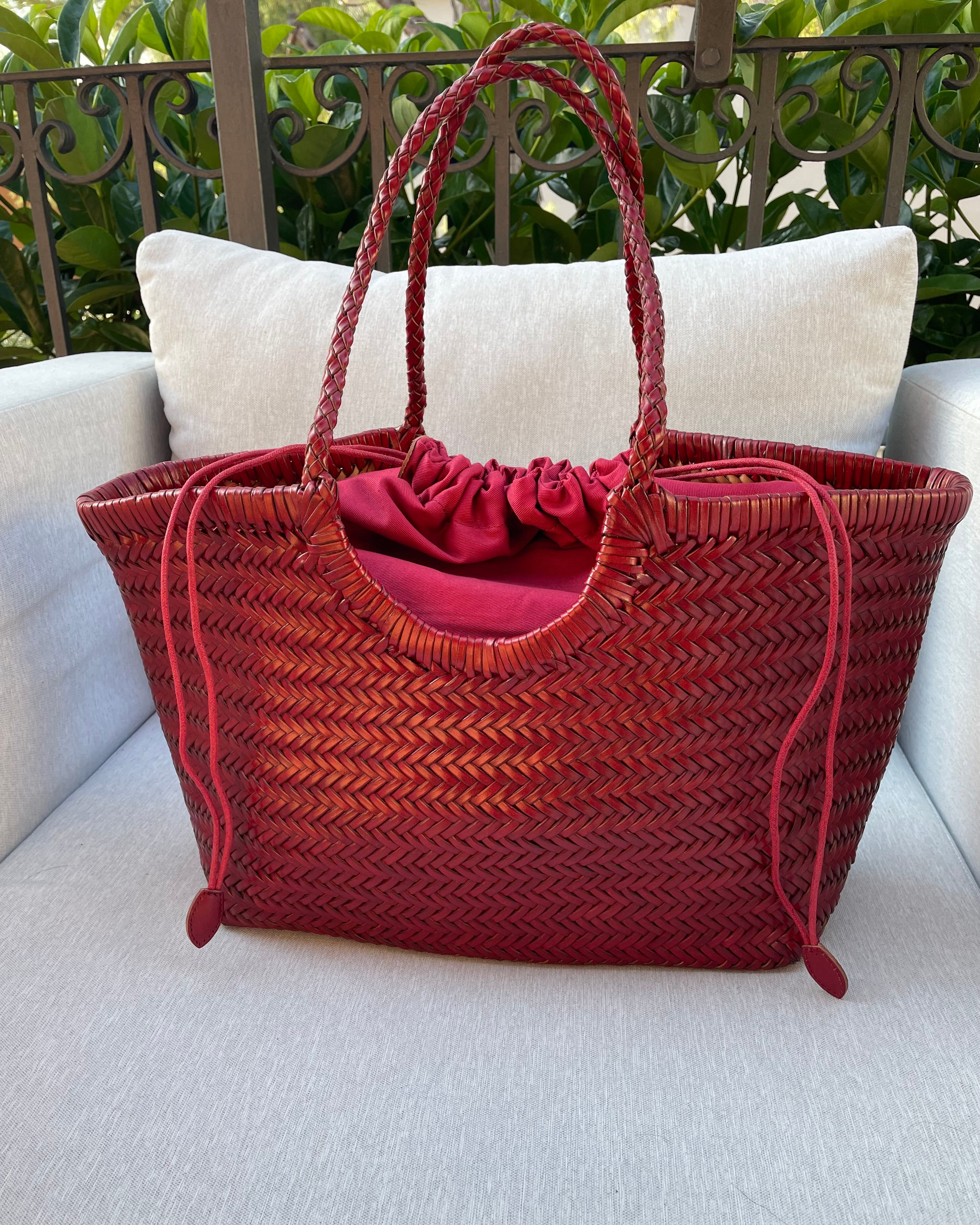 BORSA PENELOPE ROSSO RUBINO