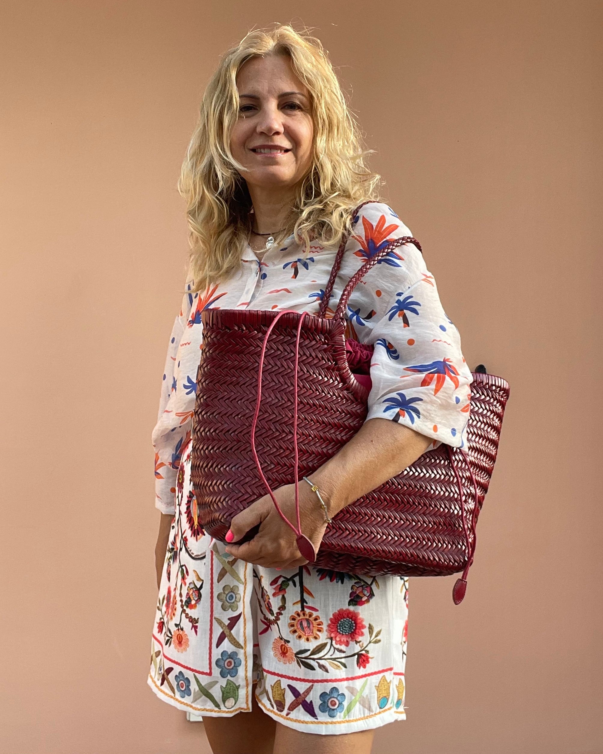 BORSA PENELOPE ROSSO RUBINO