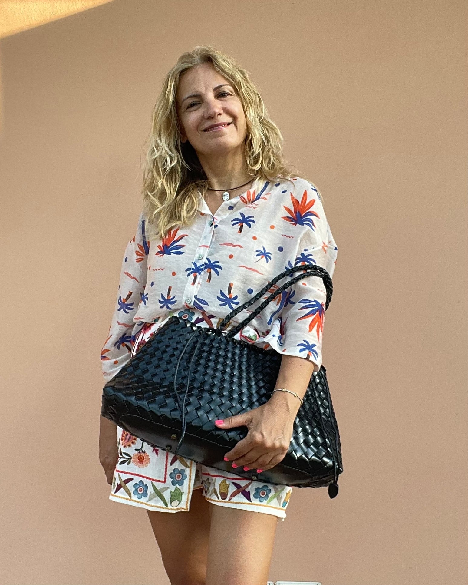 BORSA A SPALLA GINEVRA NERO