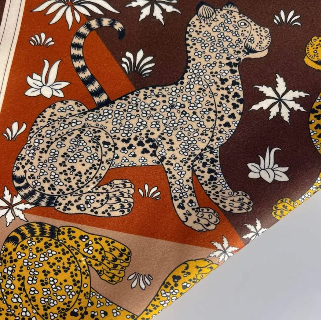 BORSA A SPALLA TIGRE MARRONE