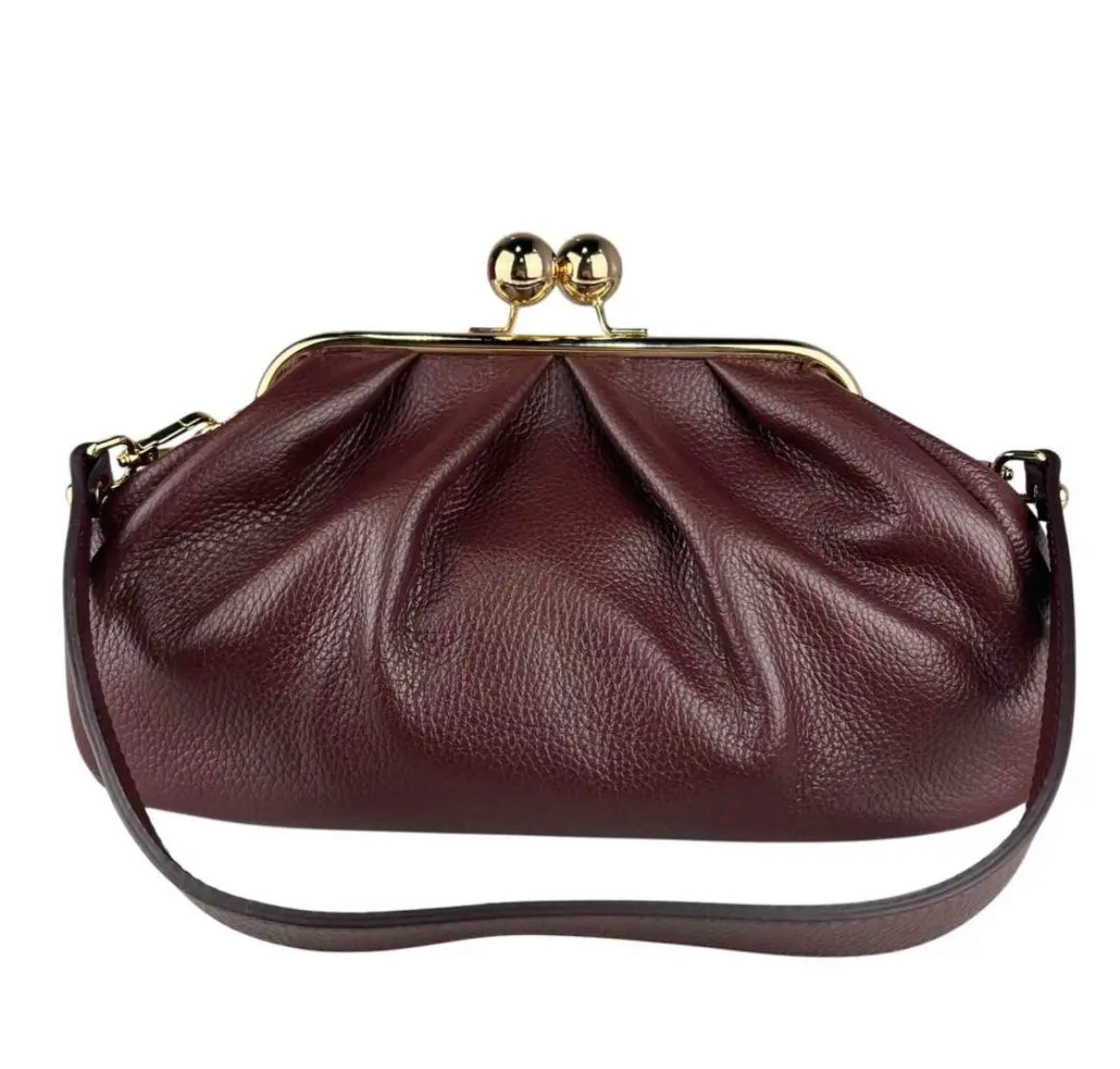 BORSA A SPALLA SILVIA BORDEAUX
