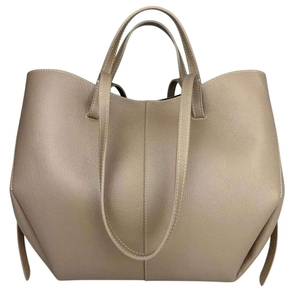 BORSA A SPALLA PAOLA TAUPE