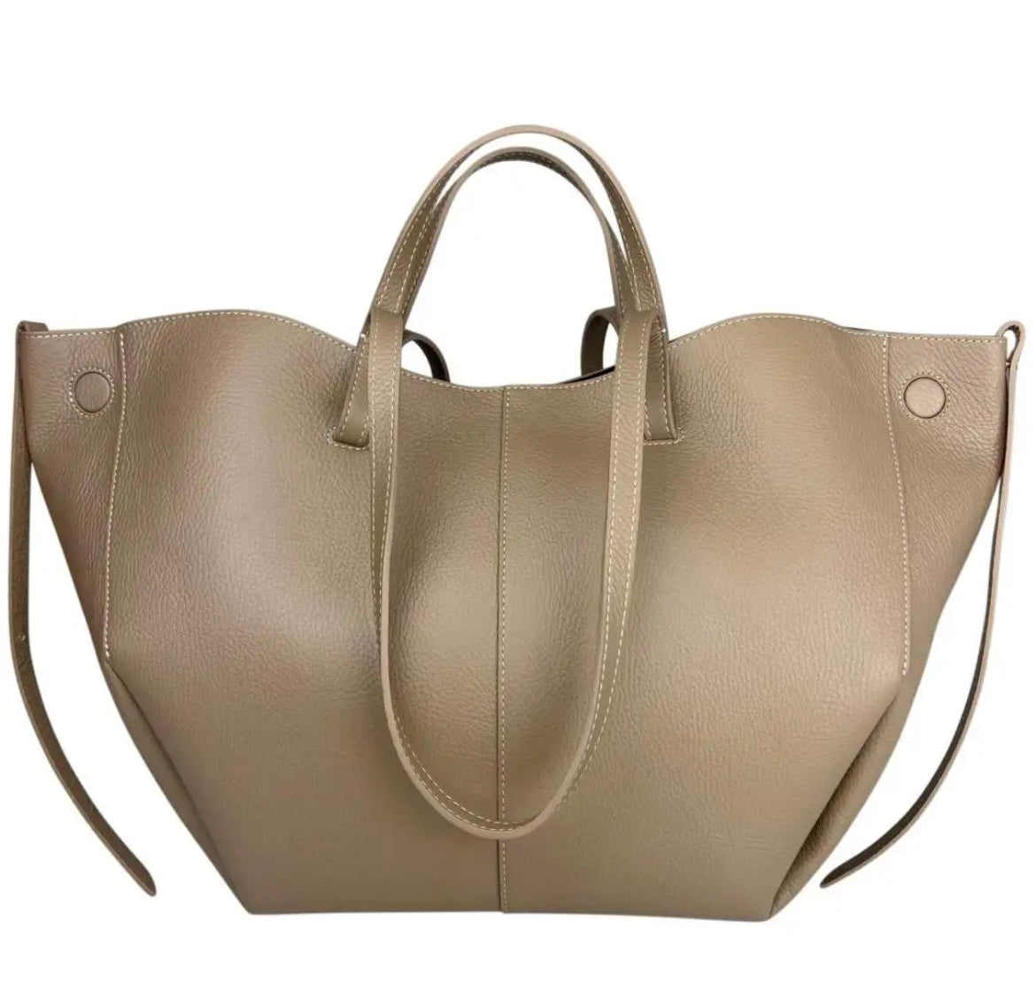 BORSA A SPALLA PAOLA TAUPE