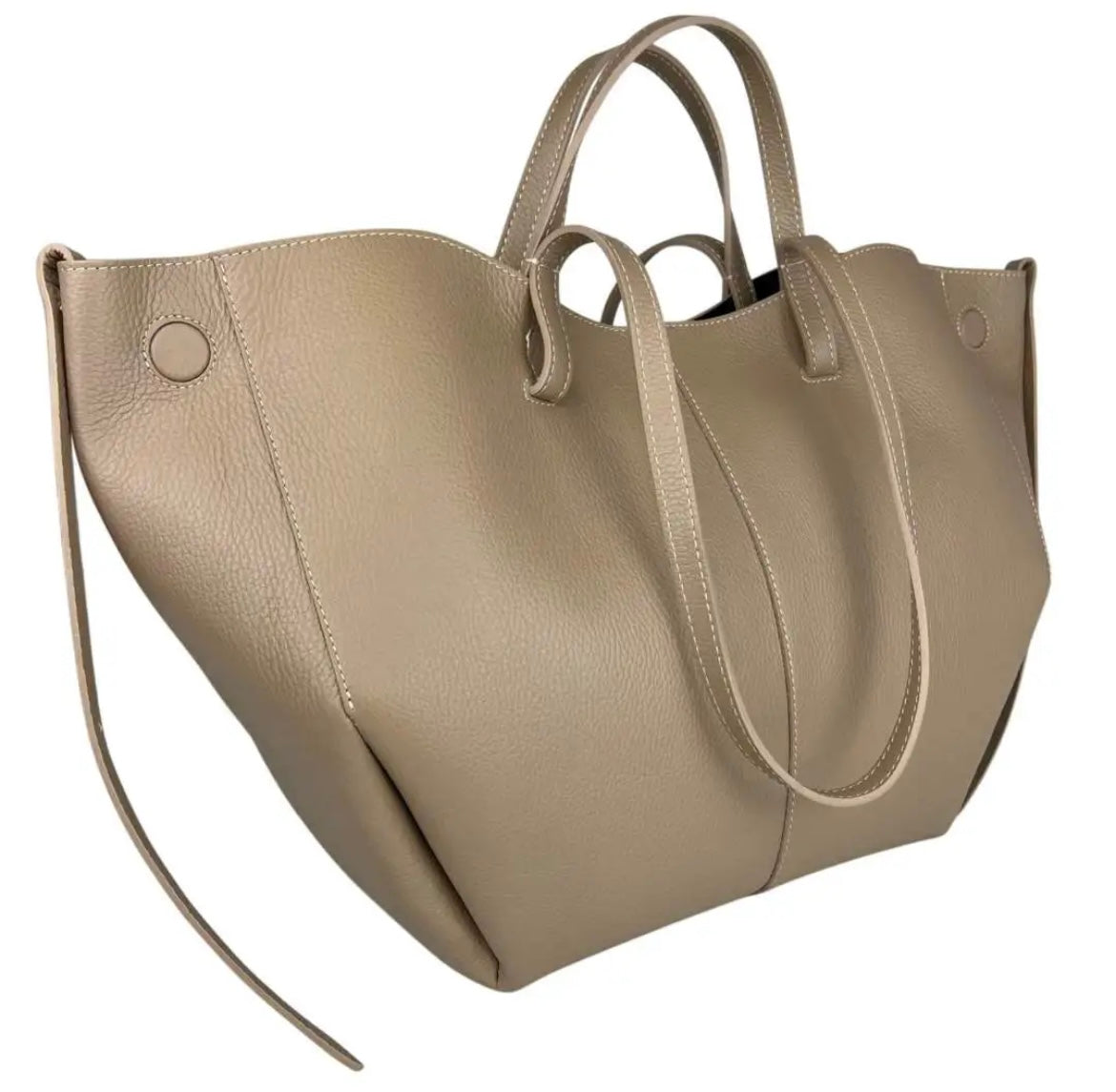 BORSA A SPALLA PAOLA TAUPE