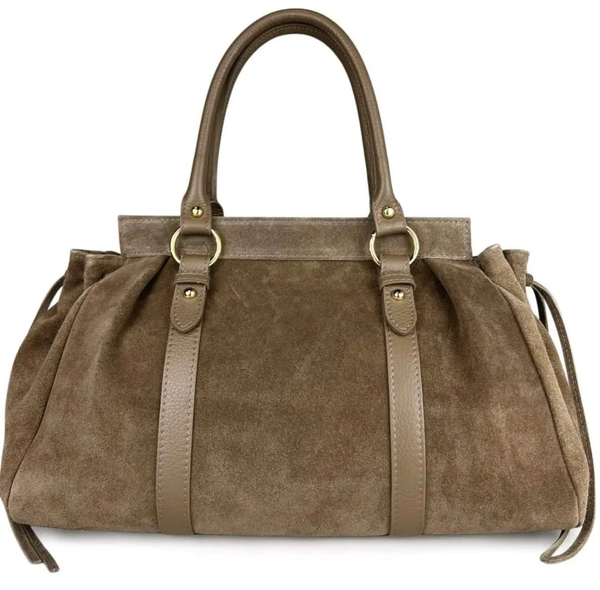 BORSA A MANO FEDERICA TAUPE