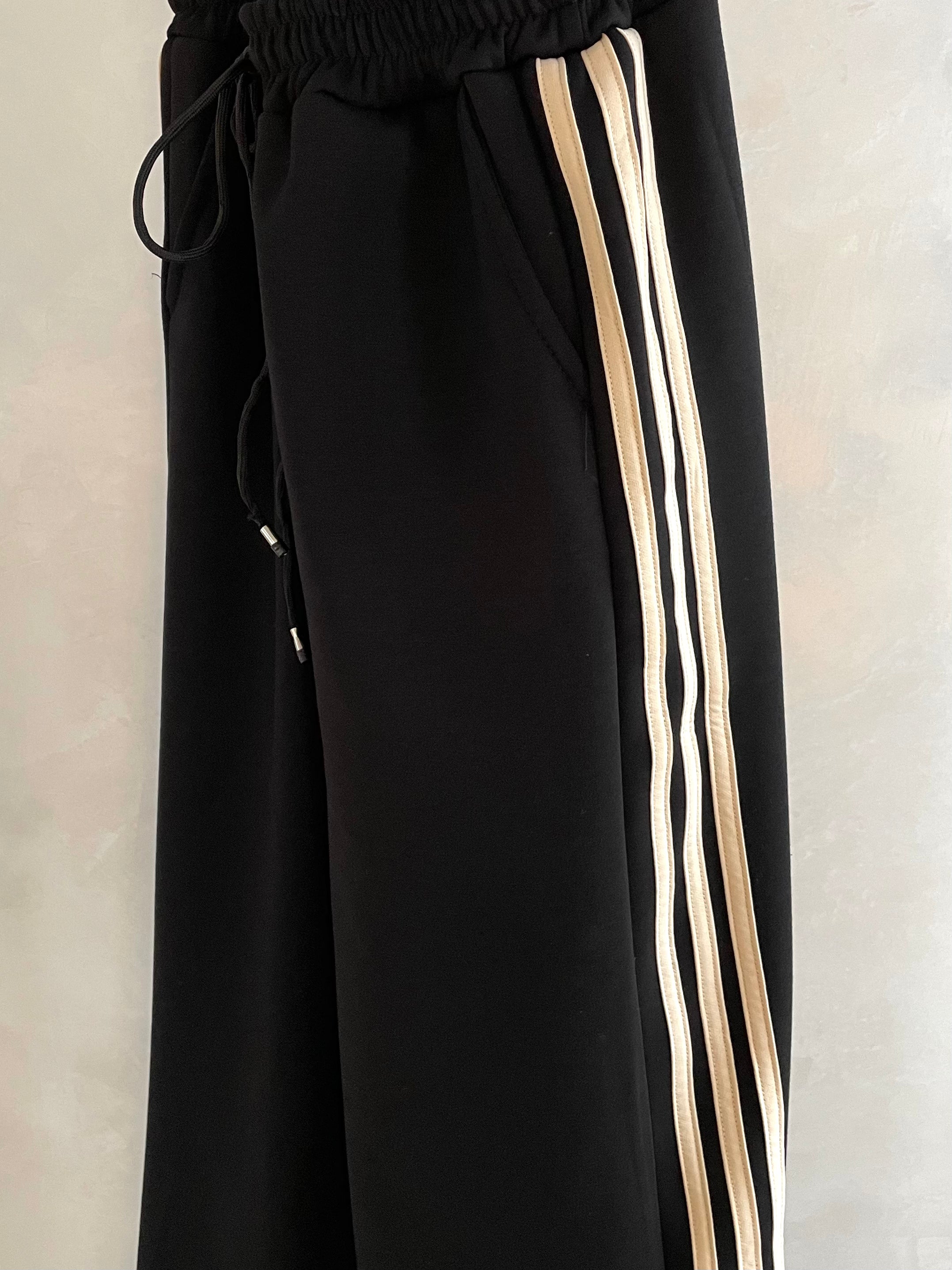 PANTALONE AURY TUTA NERO/BEIGE