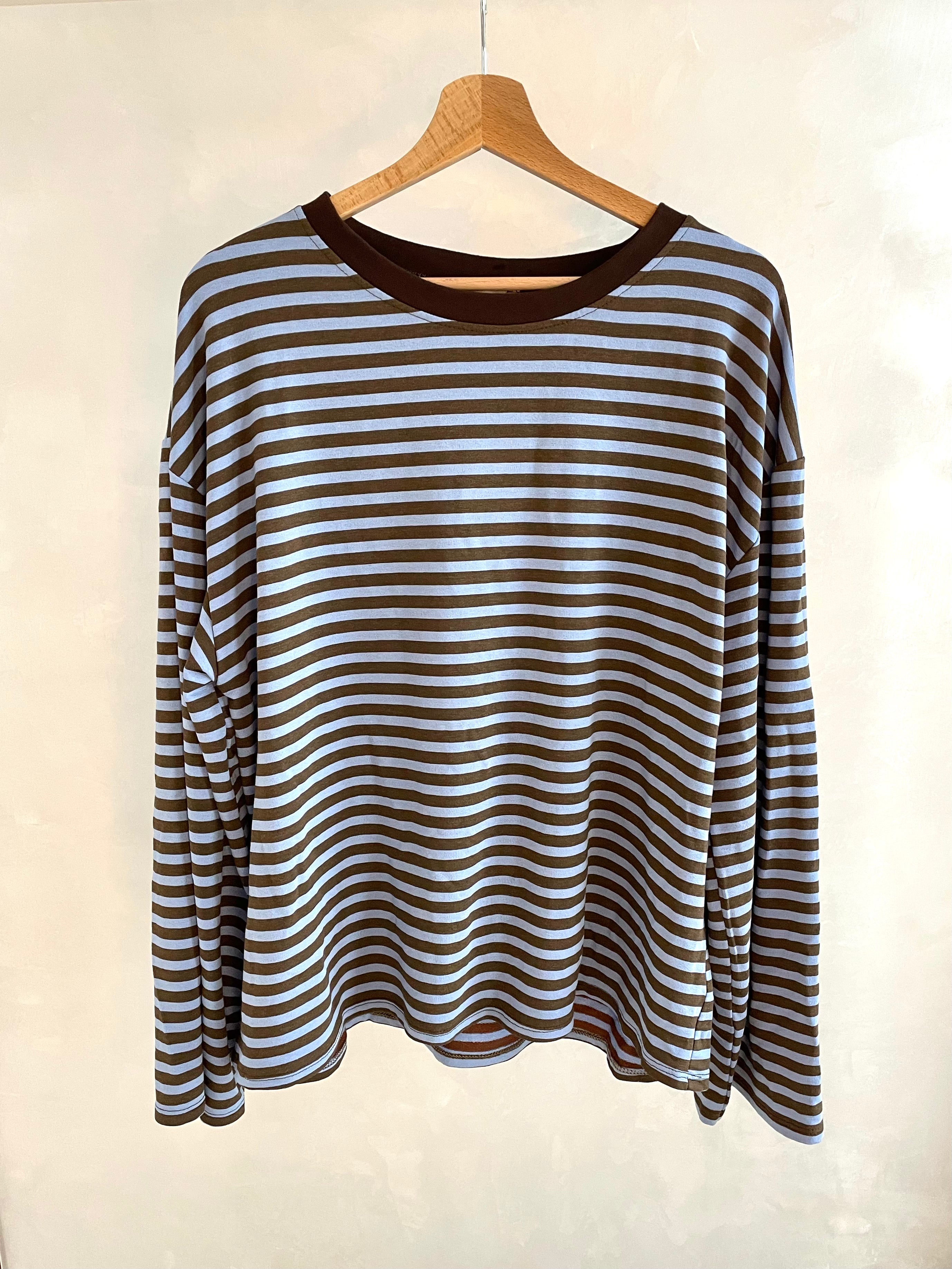 MAGLIA RIGHE MANICA A TUBO