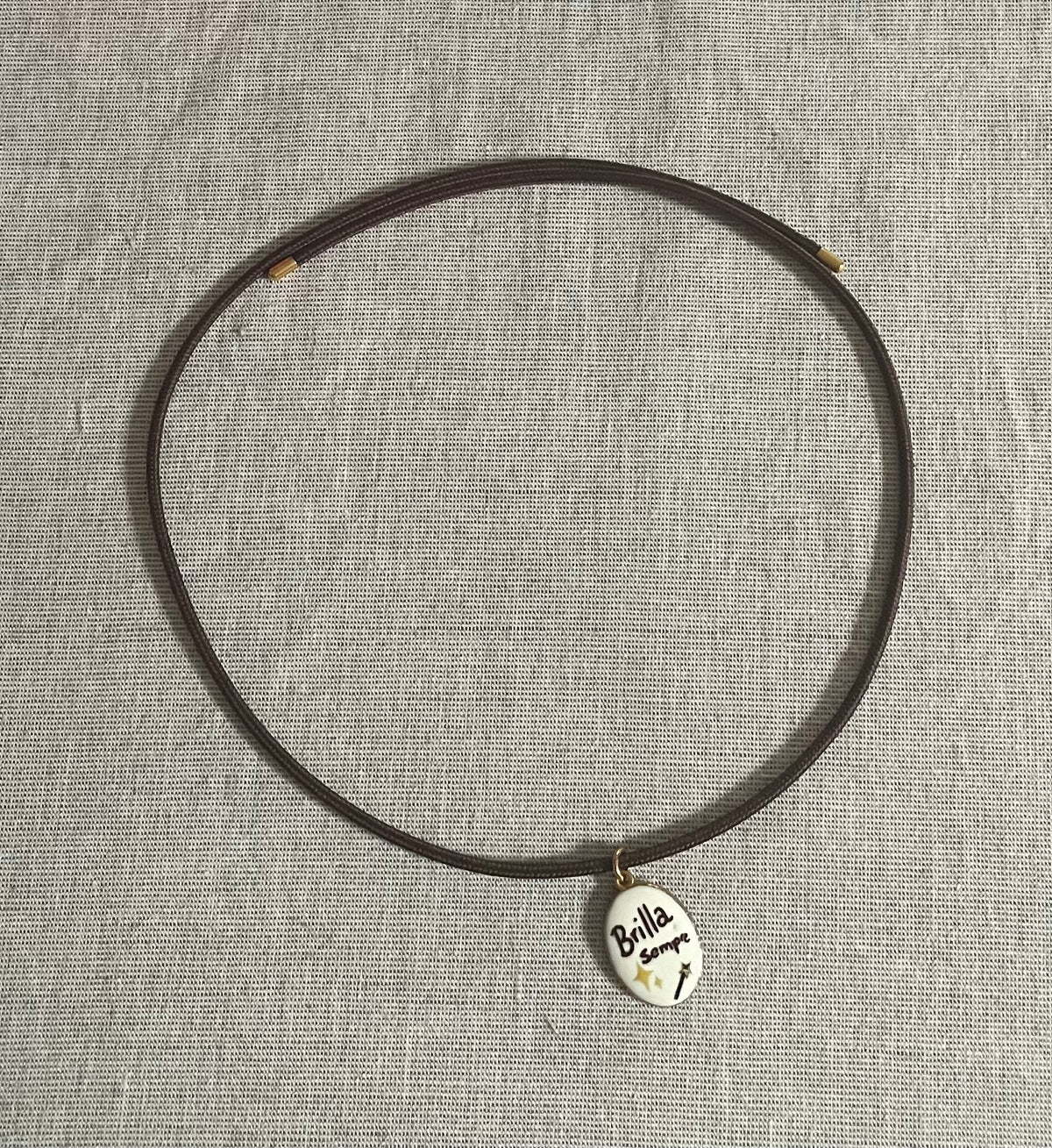 COLLANA BRILLA SEMPRE MARRONE