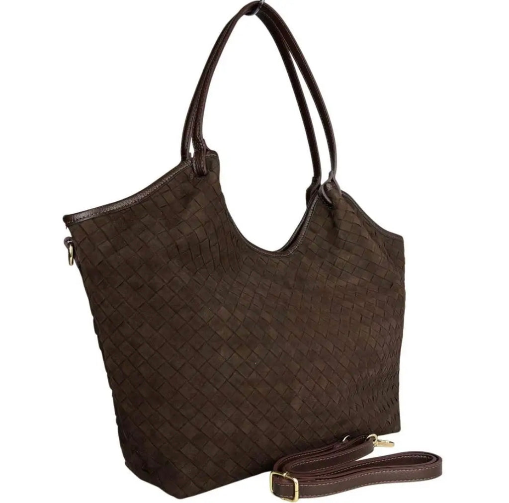 BORSA A SPALLA EMMA SUEDE MORO