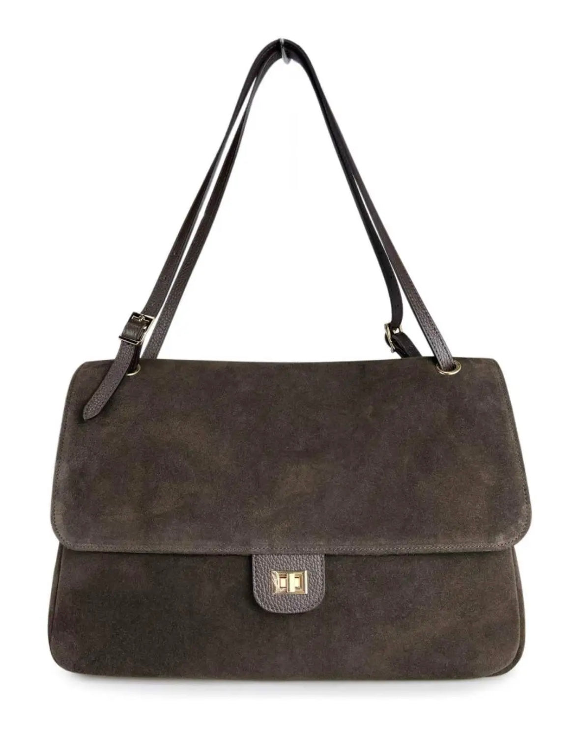 BORSA A SPALLA CRISTINA SUEDE MORO