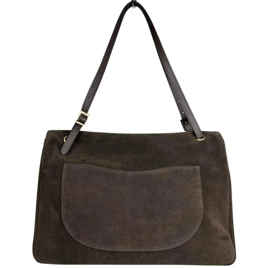 BORSA A SPALLA CRISTINA SUEDE MORO
