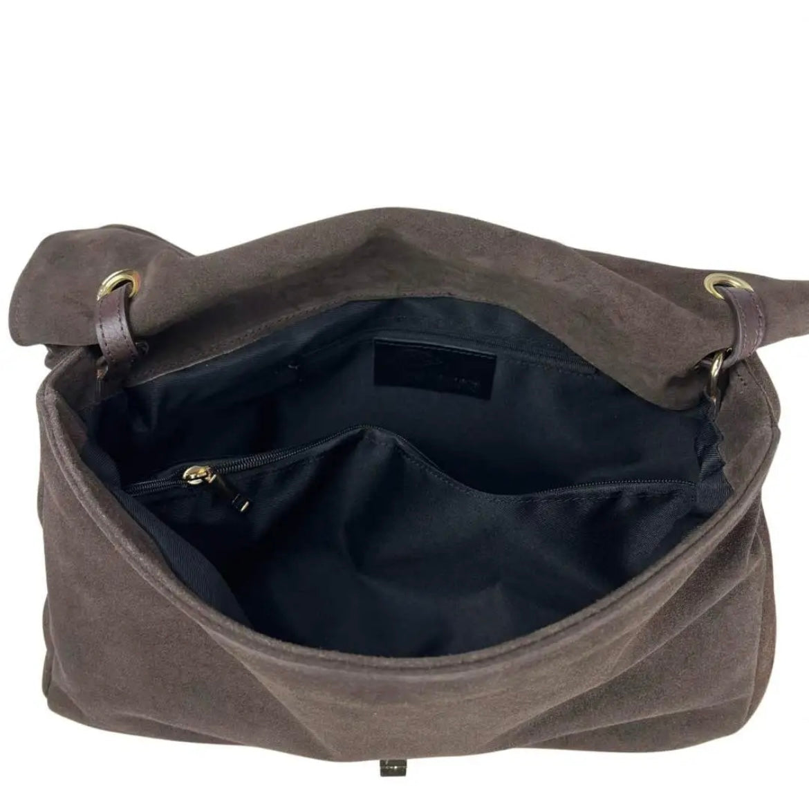 BORSA A SPALLA CRISTINA SUEDE MORO