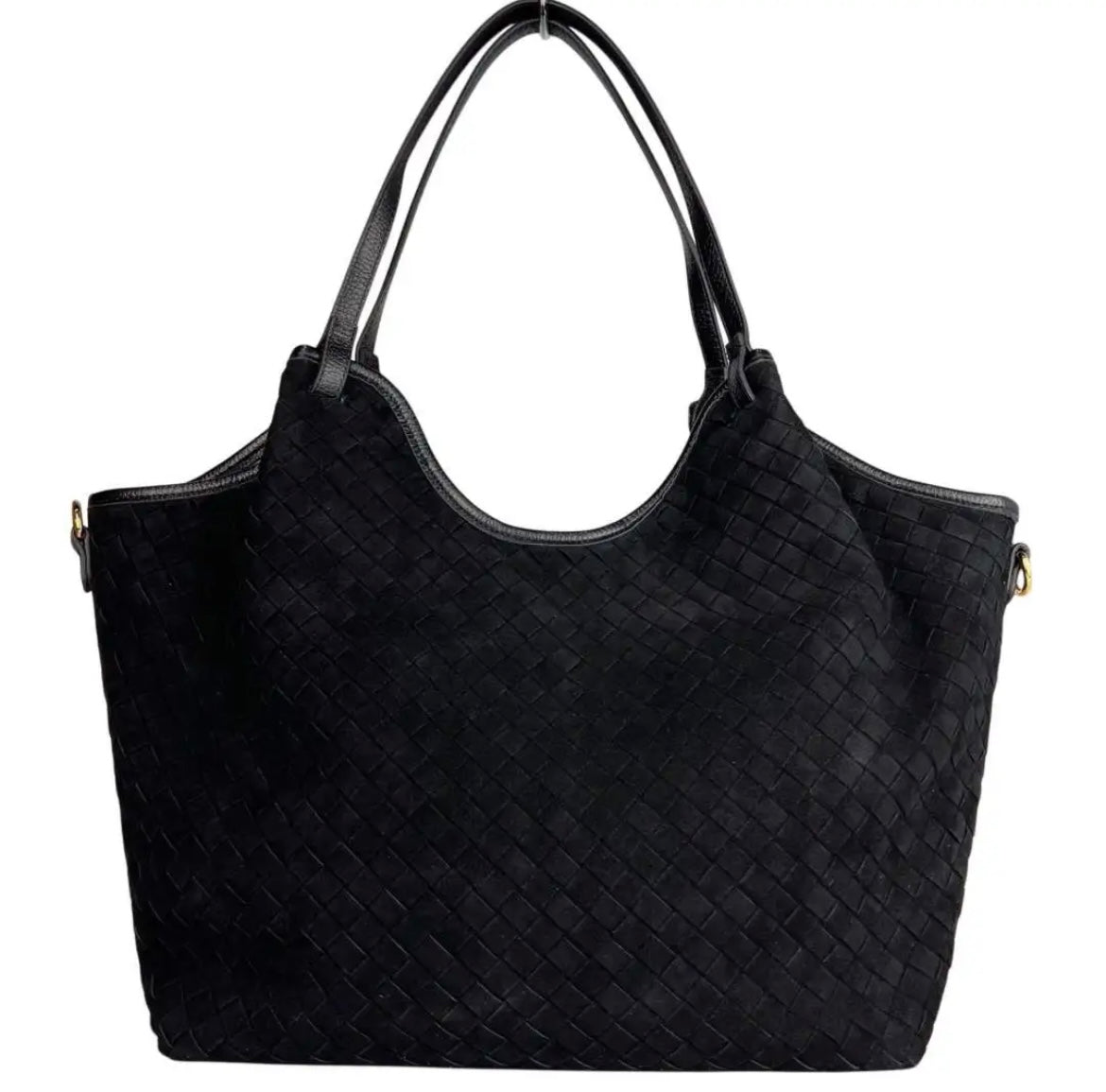 BORSA A SPALLA EMMA SUEDE NERO