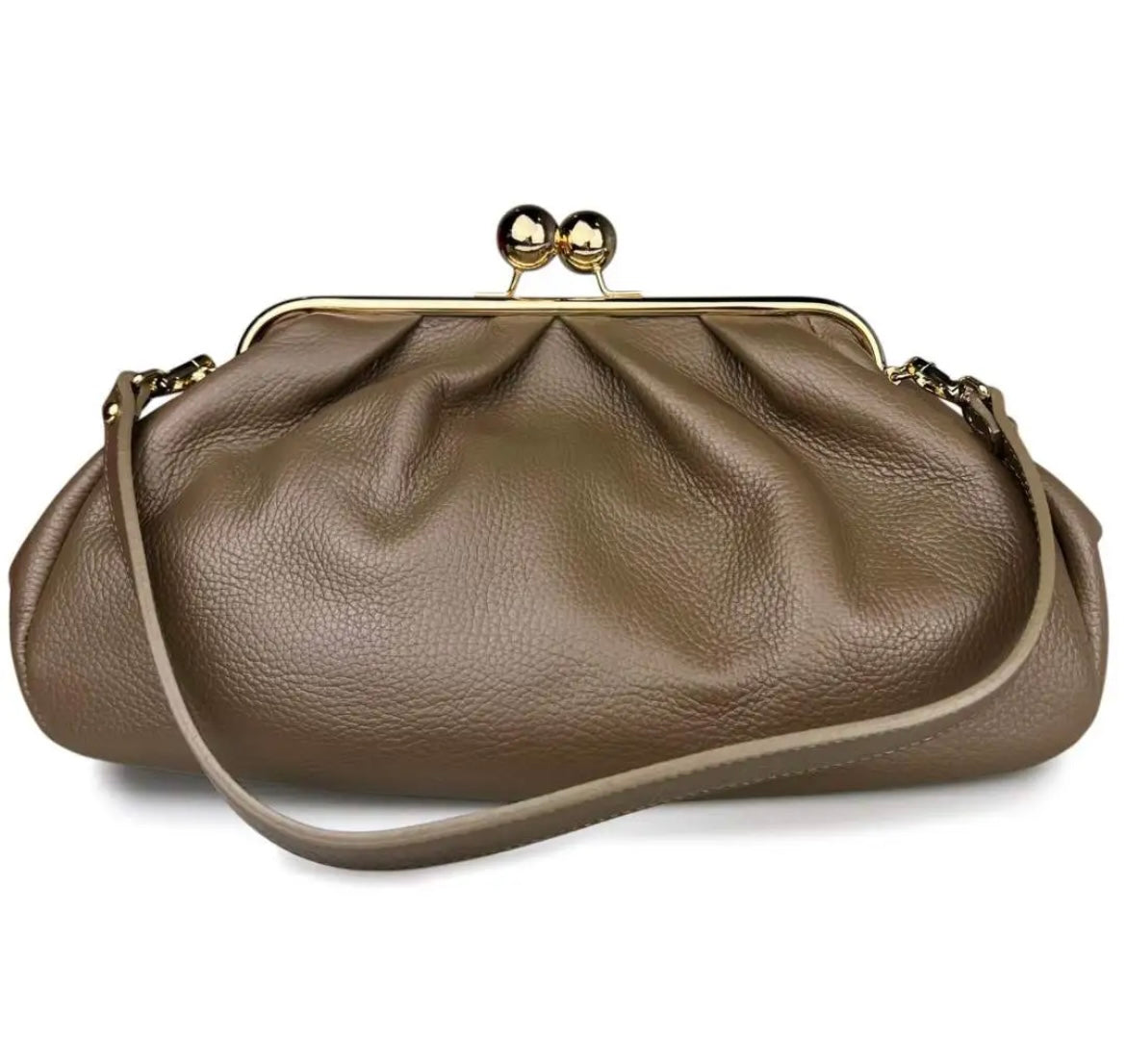BORSA A SPALLA SILVIA TAUPE