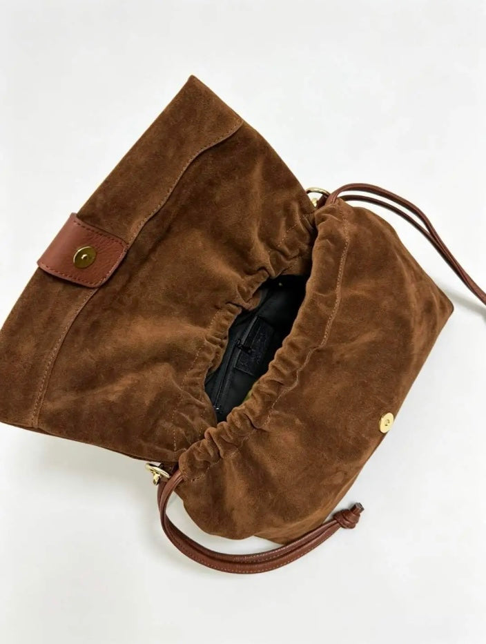 BORSA A SPALLA CAMILLA MARRONE