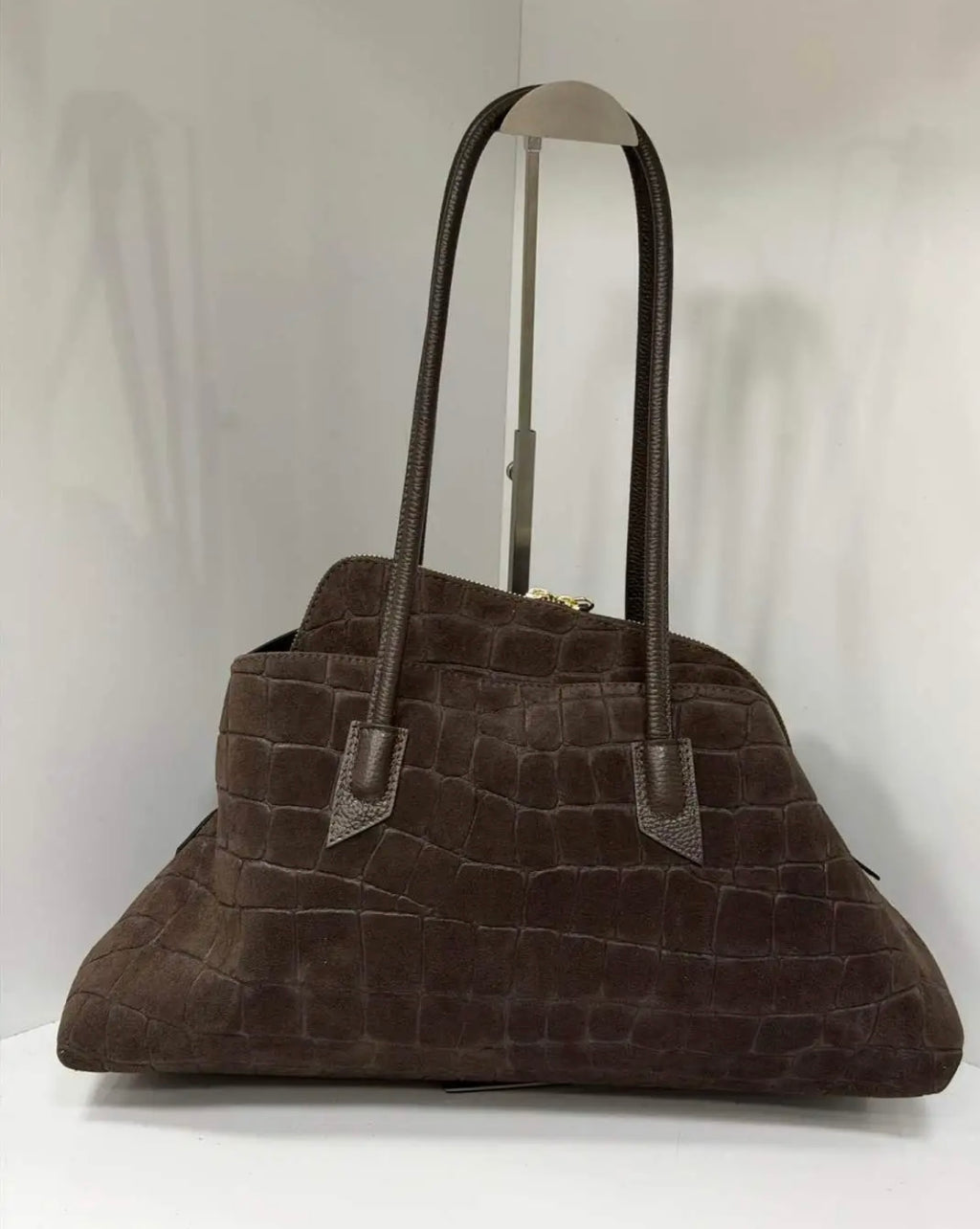 BORSA A MANO ASTRA SUEDE MORO