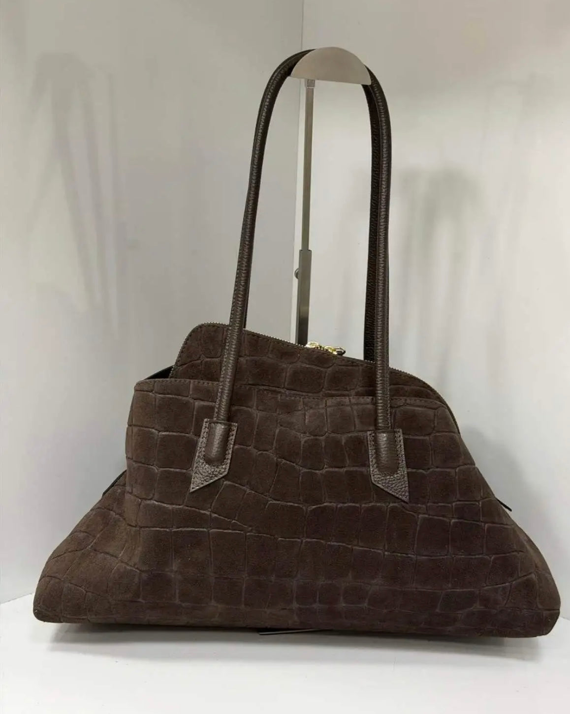 BORSA A MANO ASTRA SUEDE MORO
