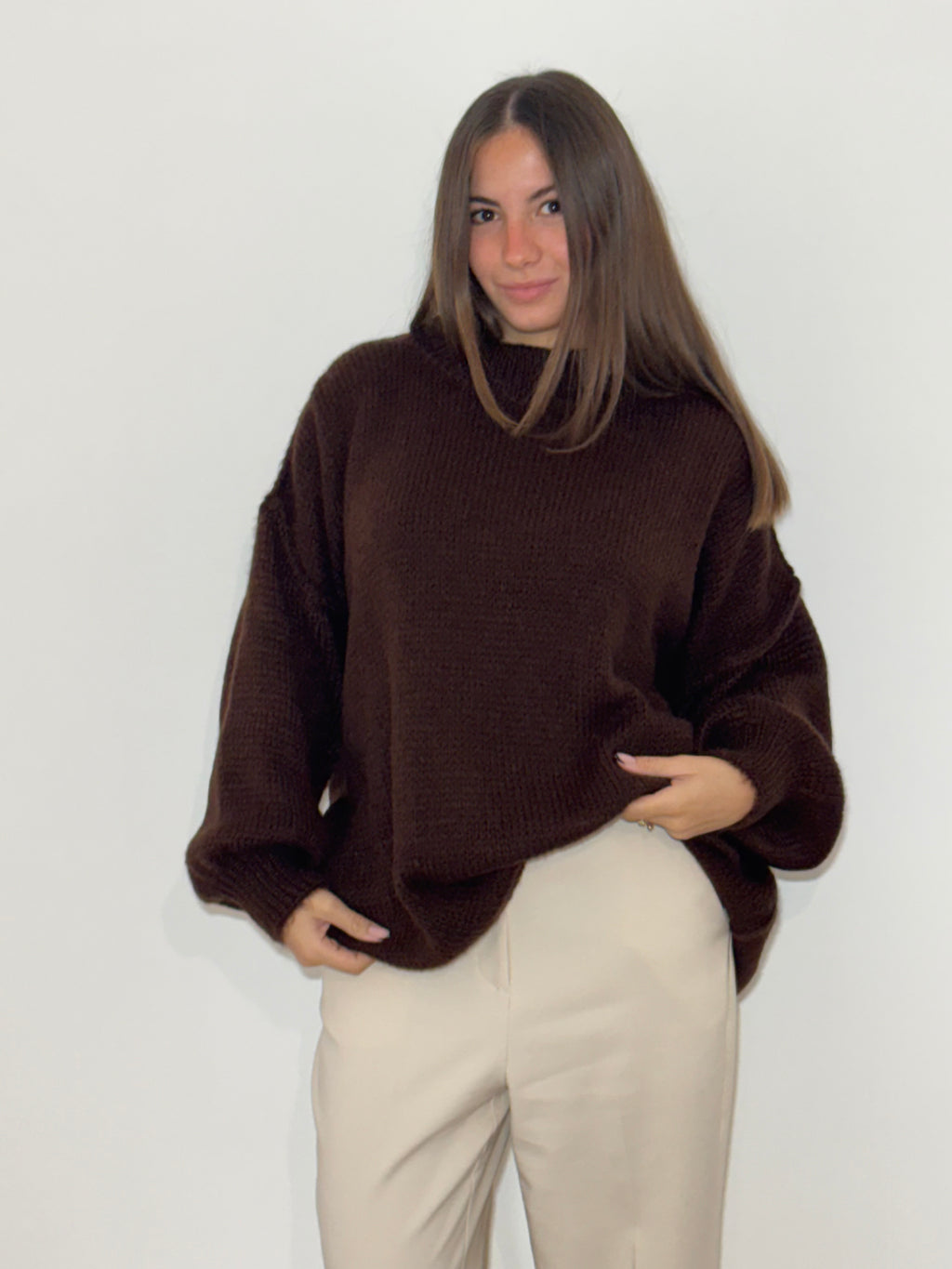 MAGLIONE CIOCCOLATO