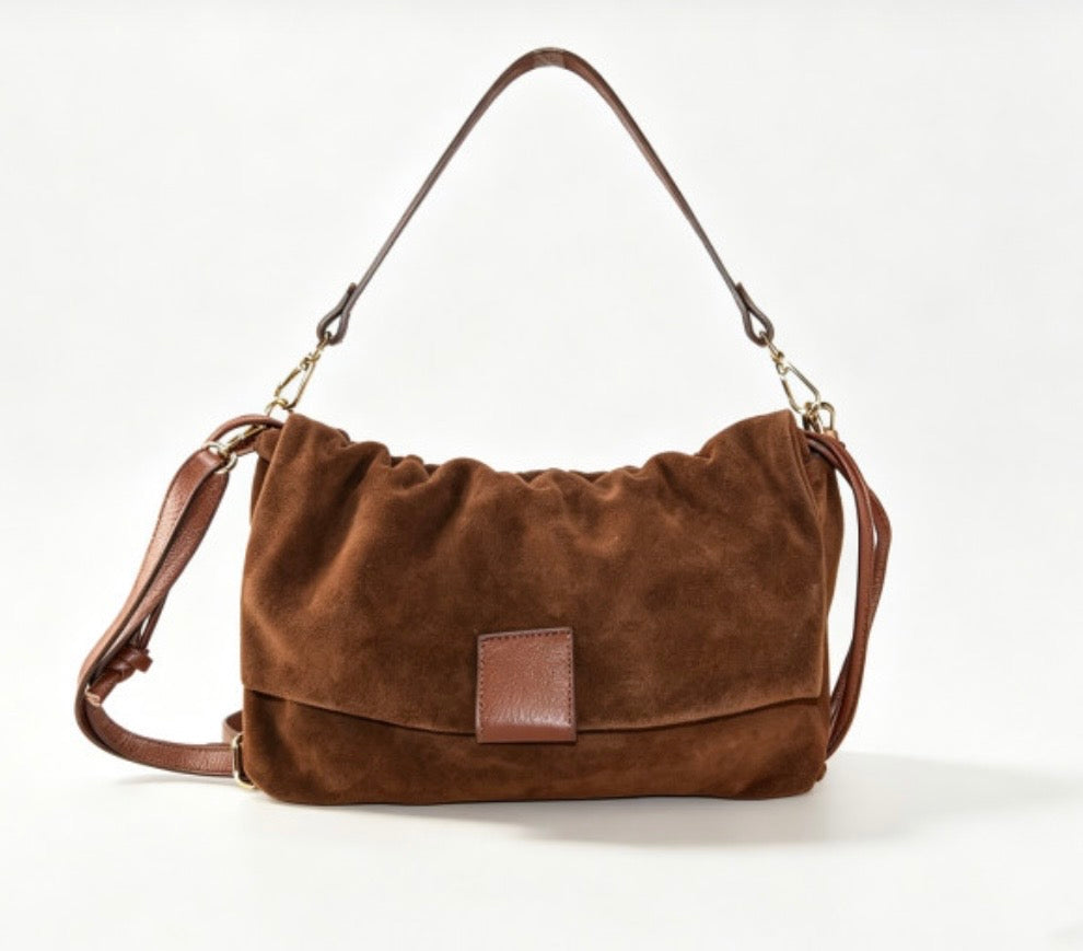 BORSA A SPALLA CAMILLA MARRONE