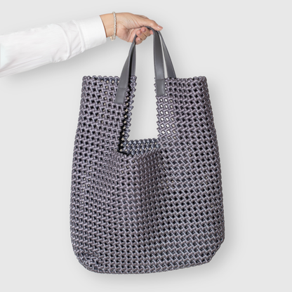 BORSA A SPALLA MARISA SACCA IN PELLE E MICRO FIBRA