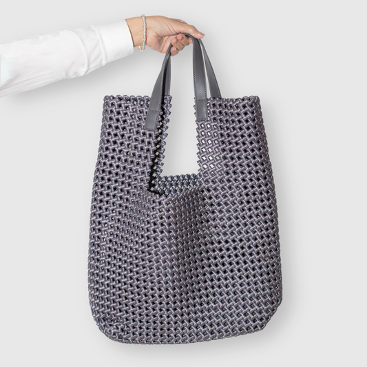 BORSA A SPALLA MARISA SACCA IN PELLE E MICRO FIBRA